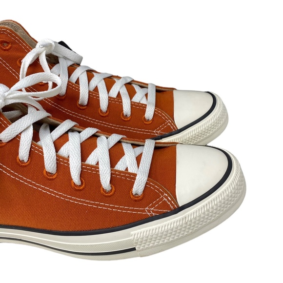 Converse Ctas High Top Canvas Orange Women Sneakers Size Custom 167249C-ORG/BLK - Picture 7 of 12